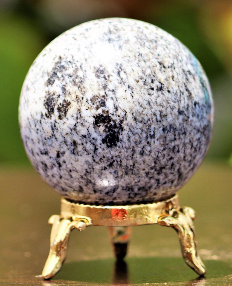 50MM Blue K2 Jasper Sphere: Chakra Balancing Crystal Decor image 8