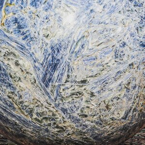 400MM Blue Kyanite Crystal Sphere: Natural Healing Stone Decor image 15
