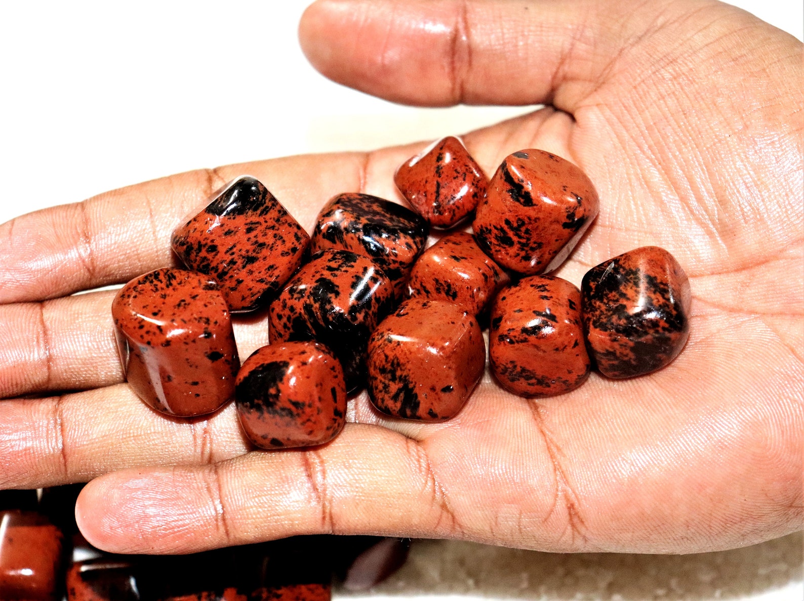 100 Gr Natural Red Mahogany Obsidian Mahogany Jasper Healing Etsy