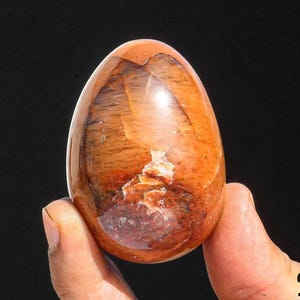 Golden Healer Quartz Crystal Egg: Spiritual Meditation Gemstone 60MM image 1