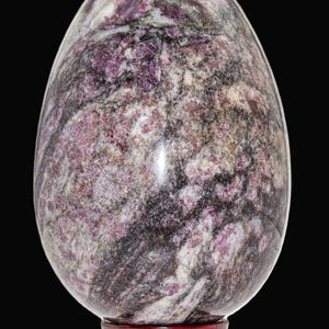 Pink Rubellite Tourmaline Crystal Egg: Chakra Healing Decor (160MM/65MM) image 5