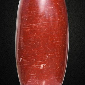 Red Jasper Crystal Lingam: Chakra Balance Spiritual Decor (405MM) image 7