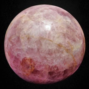 345mm Huge Pink Rose Quartz Sphere Massive Crystal Ball Chakra Balance Gemstone Ball image 9