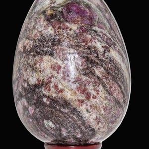 Pink Rubellite Tourmaline Crystal Egg: Chakra Healing Decor (160MM/65MM) image 7