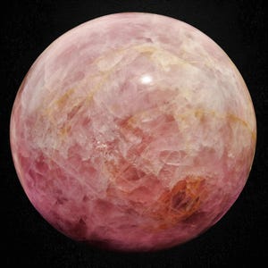 345mm Huge Pink Rose Quartz Sphere Massive Crystal Ball Chakra Balance Gemstone Ball image 12