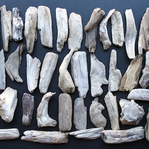 Drijfhout 40 grotere mini's 9-14 cm tuindecoratie terrarium upcycling DIY vintage design **161**