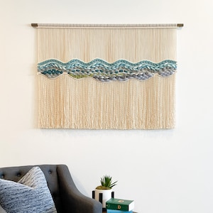 Eternal, Macrame Wall Hanging, Fiber Art, Yarn Wall Hanging, Wall