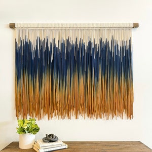 Raindance Fiber Art: Dip Dye Macrame Wall Hanging