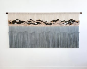 Large Macrame Wall Hanging: 'Everlasting' Fiber Art Tapestry