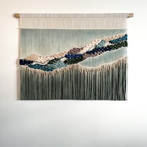 Kettle Cove, Wall Decor, wall art decor, wall hanging, macrame wallhanging, fiber art, yarn wall hanging, coastal decor, woven wall hanging