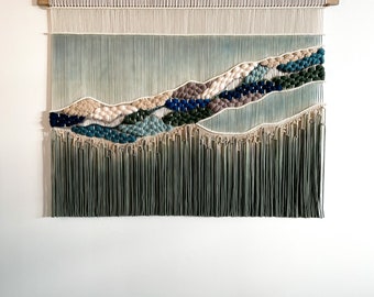 Kettle Cove Makramee Wandbehang: Küsten Fibre Art Wandteppich