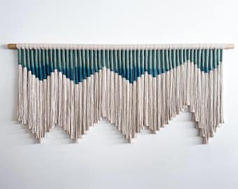 Ridgeline Makramee Wandbehang: Großer Boho Tapisserie