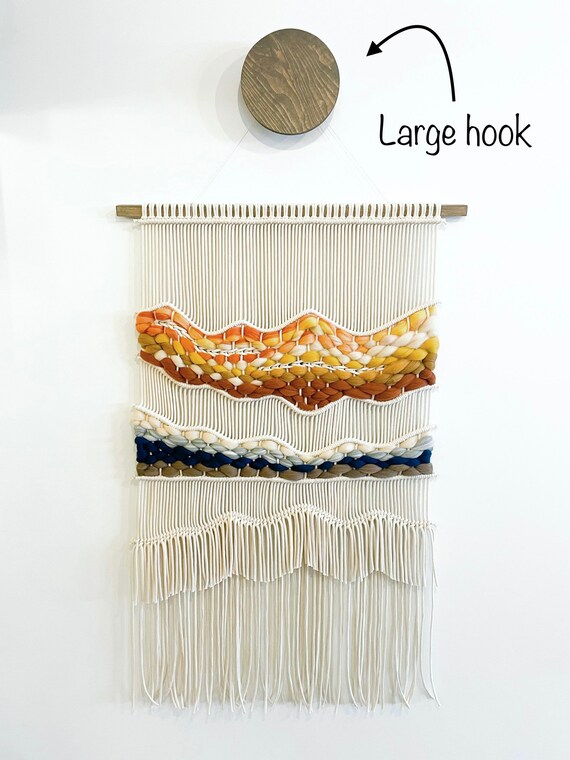 Macrame Wall Hanging Hardware Wall Hook Wall Peg Wall Tapestry Wall Weaving Home Decor Wooden Hardware Hat Hook Etsy Canada