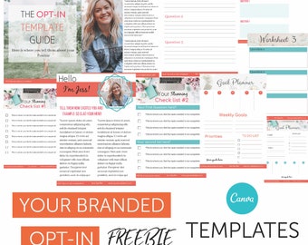Workbook Canva Template, Business Coach Template, Opt-in Canva Template, Lead Magnet Tool Kit, Lead Magnet Freebie, Canva Ebook Template.