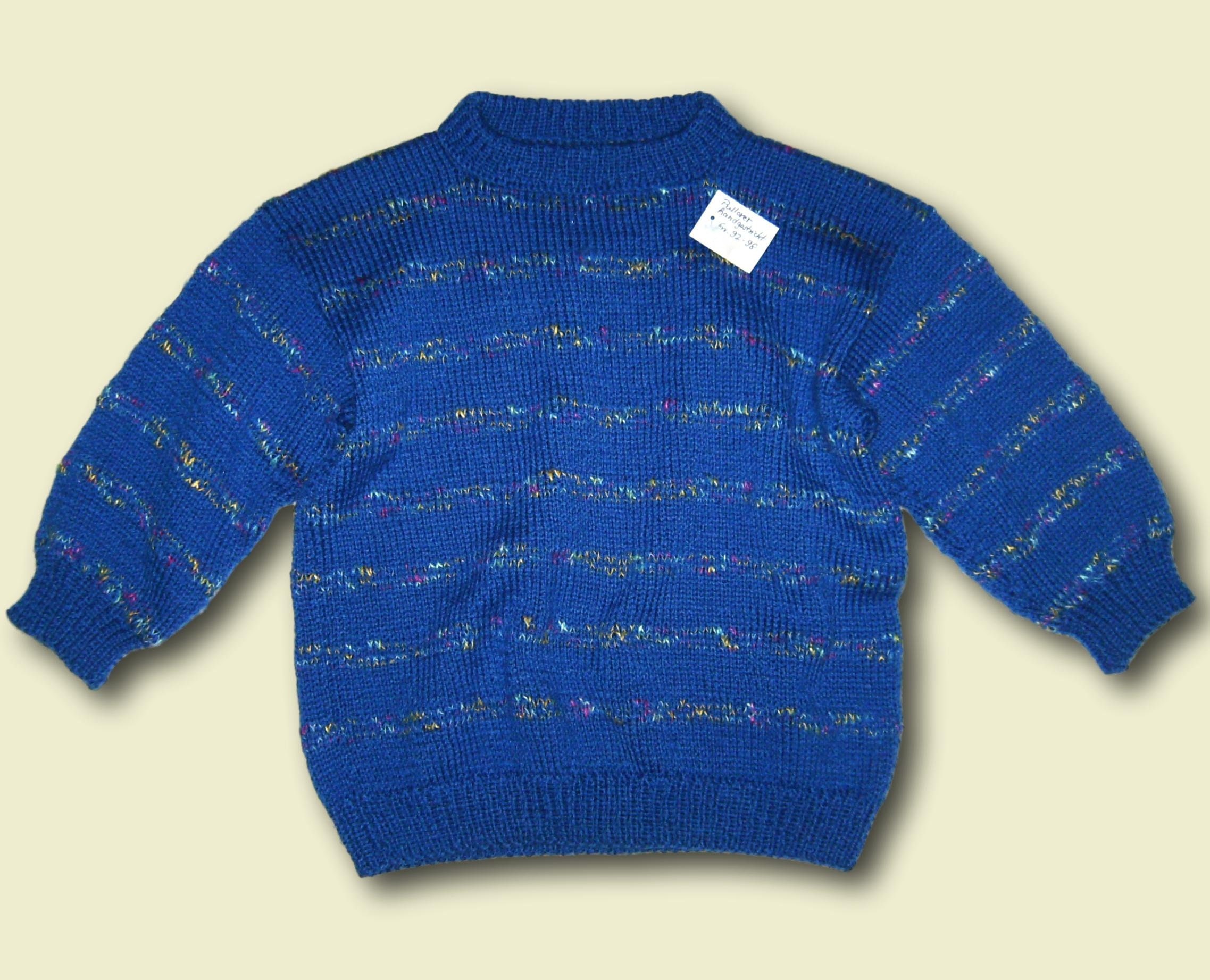 Boys Pullover Sweater for 2 3 Years Blue With Stripes Etsy UK