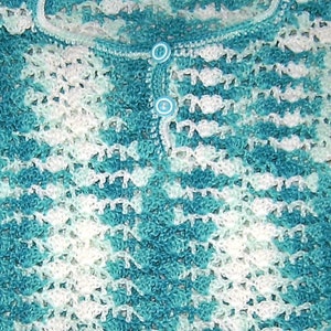 Feiner Kordrock Pullover 2 Teile Gr 92 98 weiß türkis Rock handmade girls skirt pullover for 2 3 years crochet sewed 2 pieces Bild 3