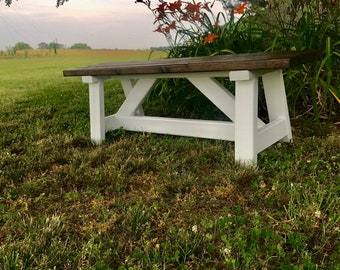 Rustic Bench Etsy