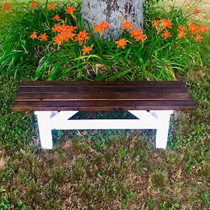 Handmade Wooden Bench/Rustic Bench/Farmhouse Bench/ Entryway Bench