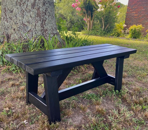 Handmade Wooden Bench modern Rustic Farmhouse Bench entryway Bench