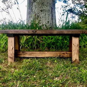 Handmade Wooden Bench/Rustic Bench/Farmhouse Bench/Entryway Bench