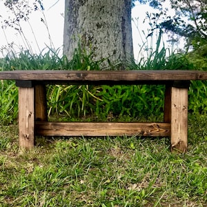 Handmade Wooden Bench/Rustic Bench/Farmhouse Bench/Entryway Bench