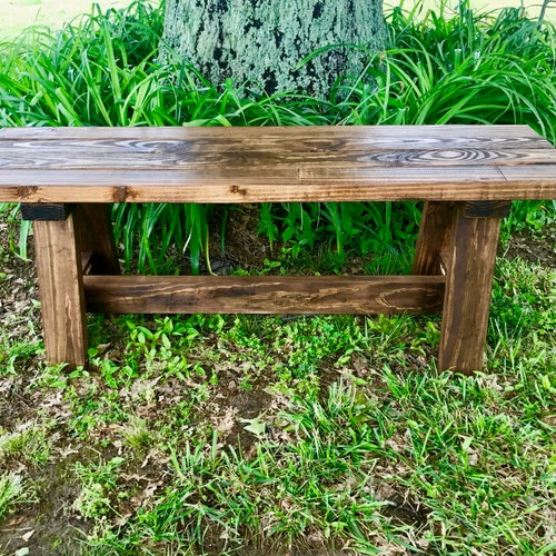 Handmade Wooden Bench/rustic Bench/farmhouse Bench/entryway Etsy