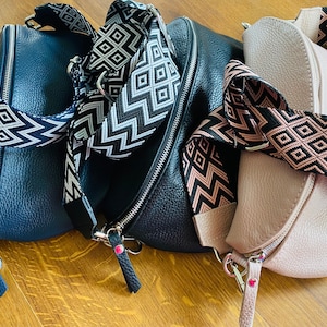 SUSE L Umhängetasche Tasche Ledertasche Großbody Großbodybag INKL 2 GÜRTEL Umhängegürtel