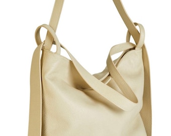 ISABELL Tasche Ledertasche Lederrucksack Rucksack Handtasche minimalistisch