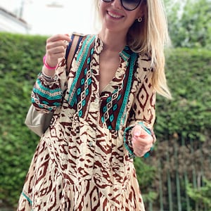 Maxi dress summer dress all year round dress airy and loose one size XS S M L XL 34 36 38 40