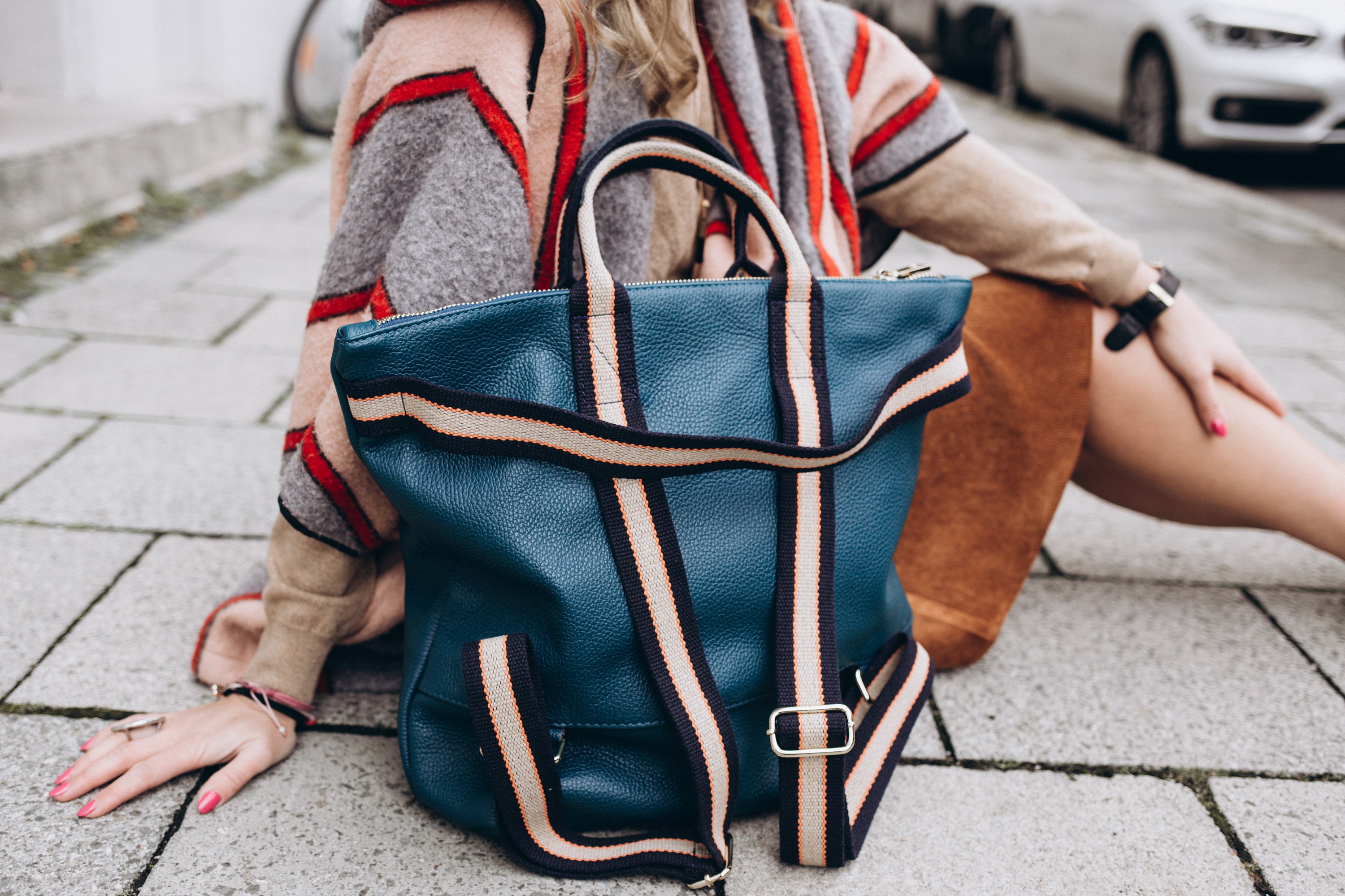 JASPER Eye-catcher Women's Backpack Leather Backpack -  Sweden