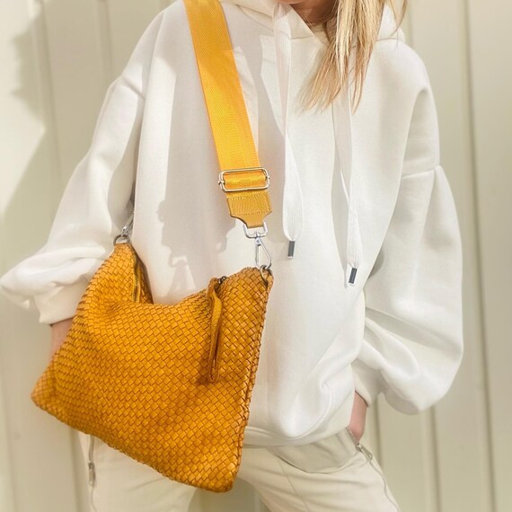 Sac Bandoulière Pour Femme Maia Cognac - Véritable Cuir, Neuf Avec étiquettes