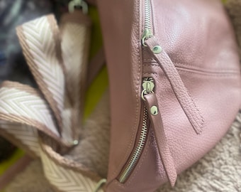 IDA XL Umhängetasche Tasche Ledertasche Großbody Großbodybag Bag inkl 2 Gürtel