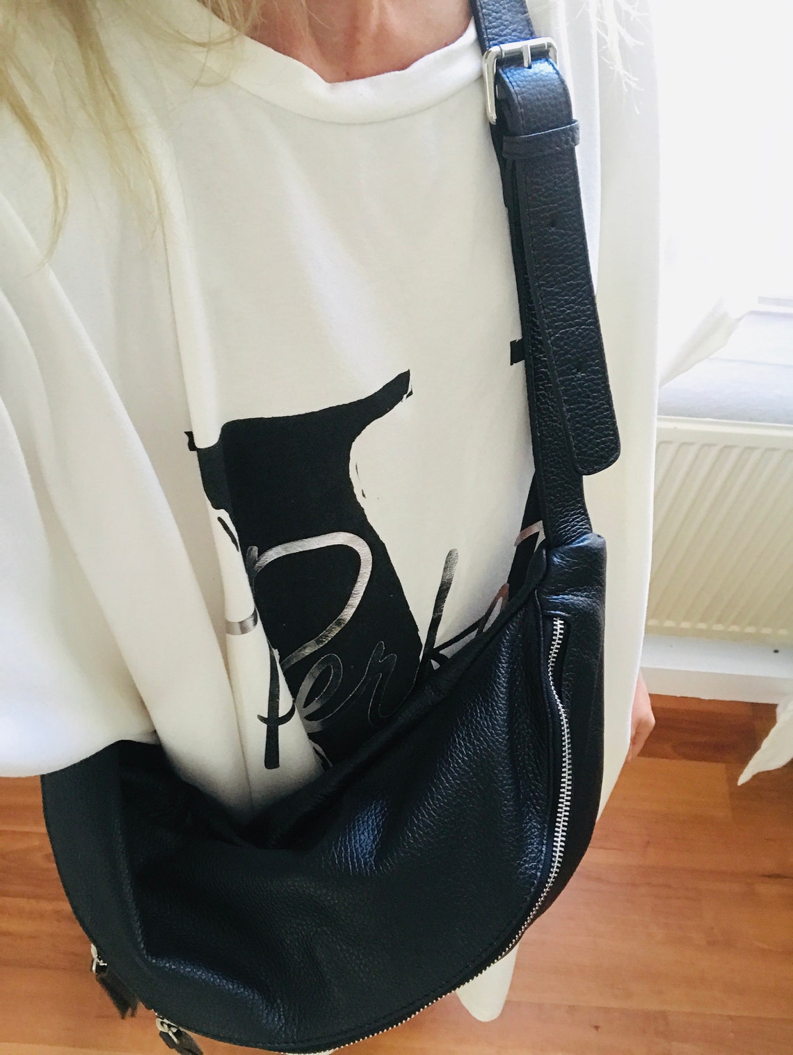 IDA XXL Extra Large Crossbody Bag Handbag Shoulder Bag Leather Etsy