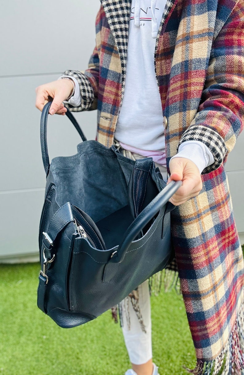 LOLA Tasche Handtasche Ledertasche Crossbody Shopper Verschiedene Farben super schön Klassisch und Casual Bild 4