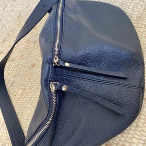 IDA XXL Extra Large Leather Bum Bag Bum Bag Shoulder Bag With - Etsy