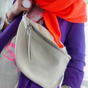 IDA L Umhängetasche Tasche Ledertasche Großbody Großbodybag Bag super stylish