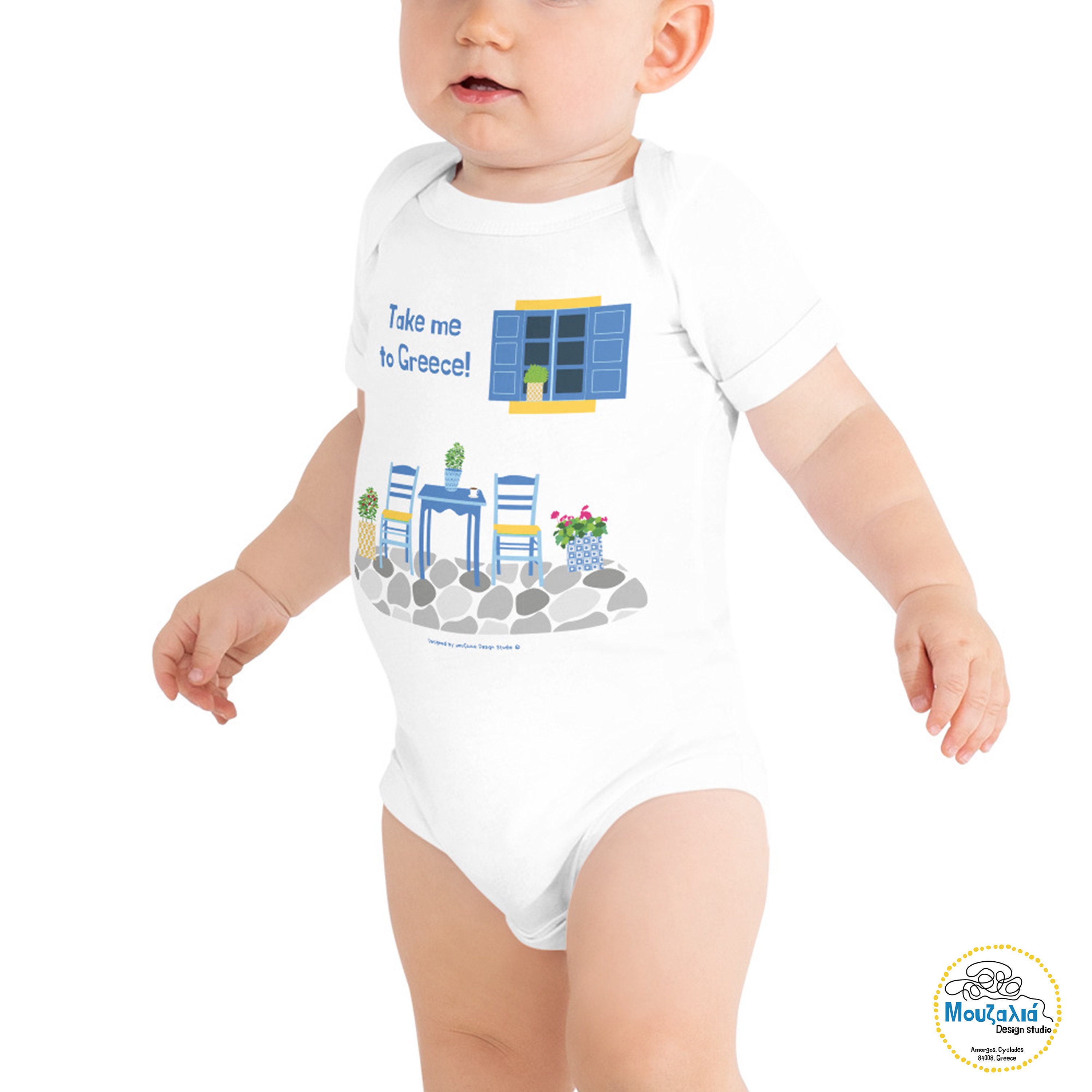 Greek baby onesies travel baby clothes greece baby infant Etsy