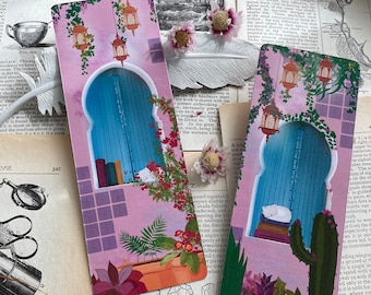 Moroccan garden bookmark