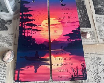 Where the Crawdads Sing Inspired Bookmark, Marsh twilight bookmark