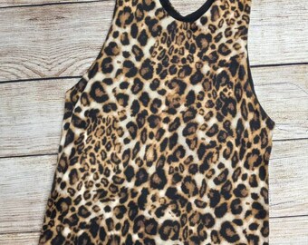 Cheetah Print Halloween Romper: Soft Organic Jersey Knit Toddler Costume