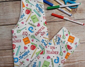 Education Print Baby Romper: Soft Organic Jersey Knit