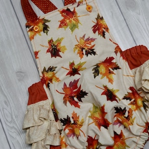 Fall Leaf Baby Romper: Thanksgiving Toddler Outfit
