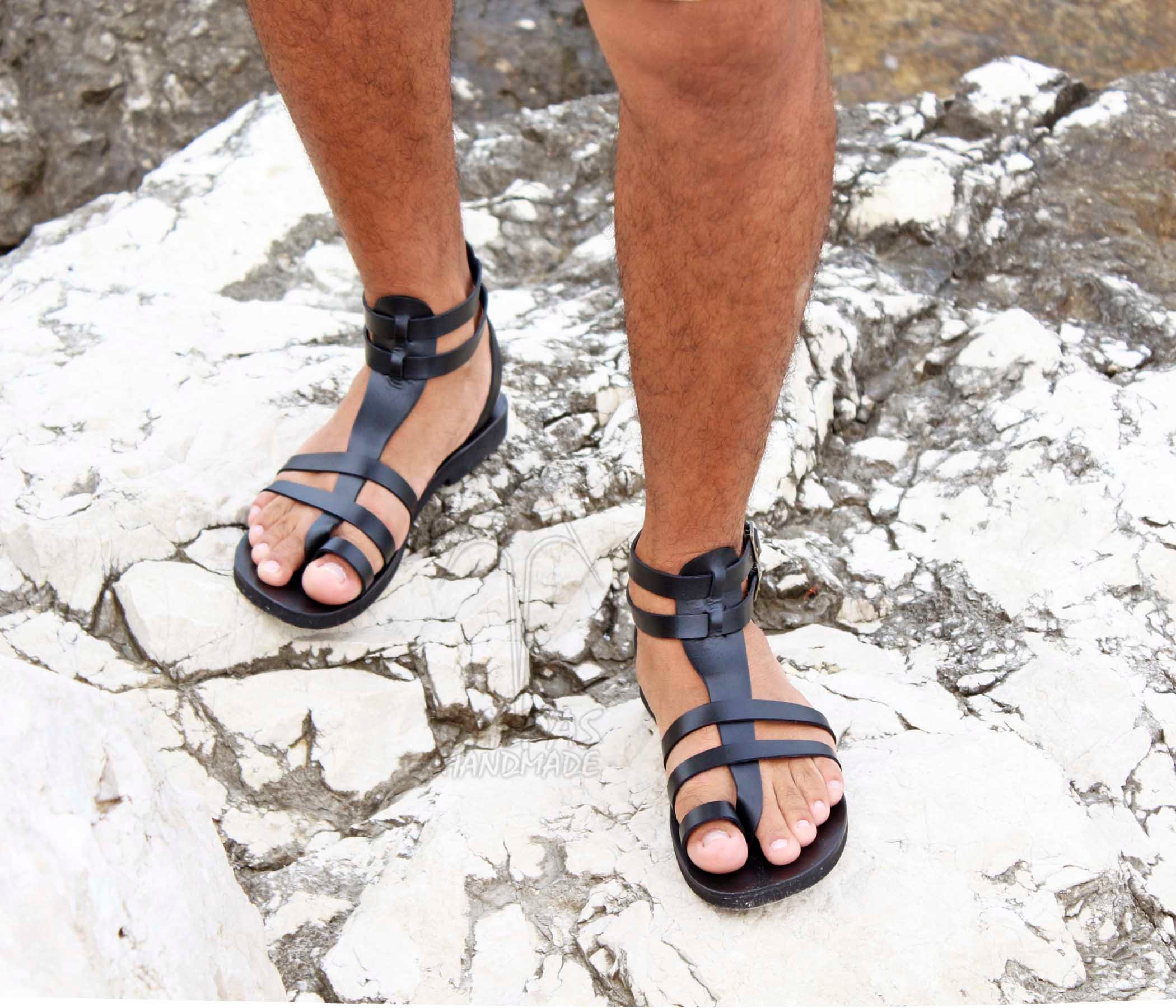 Fascination M Leather Gladiator Sandals Greek Roman Style Sandals
