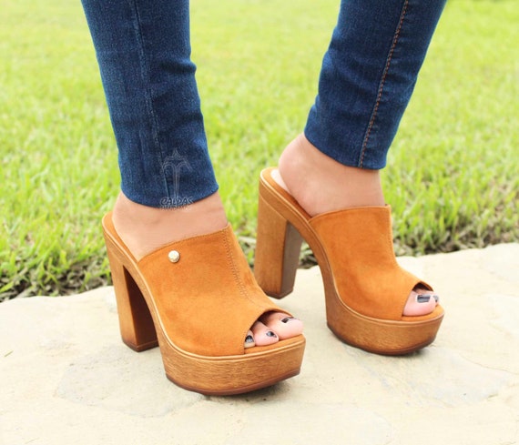 printed high heels