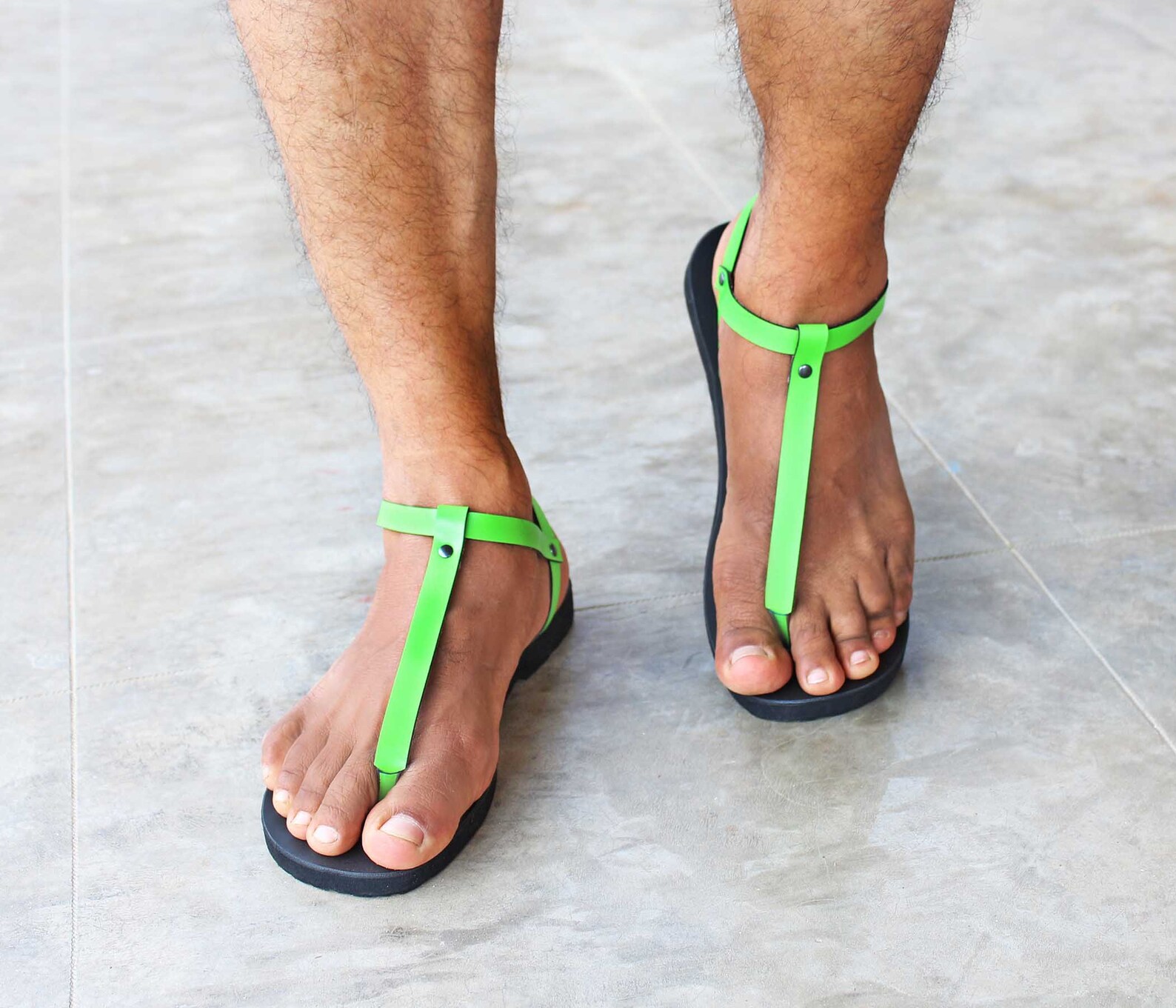 Sexy Men Thongs Leather Sandals Gay Barefoot Sandals Greek Etsy