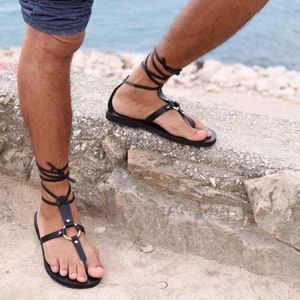 Lace Up Men Sandals - Sapphire M