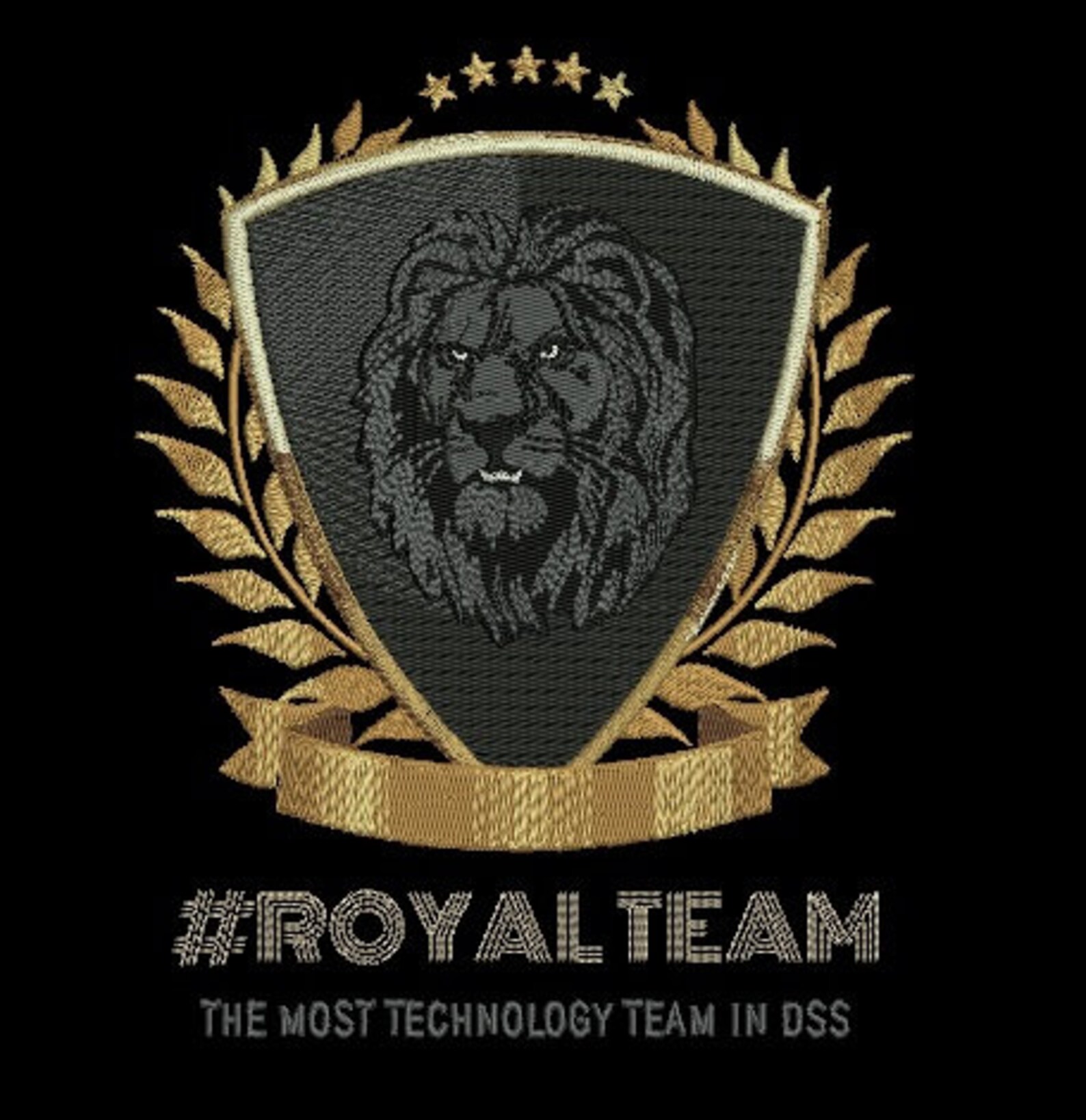 Design in machine embroidery the logo with the lion digital  etsy