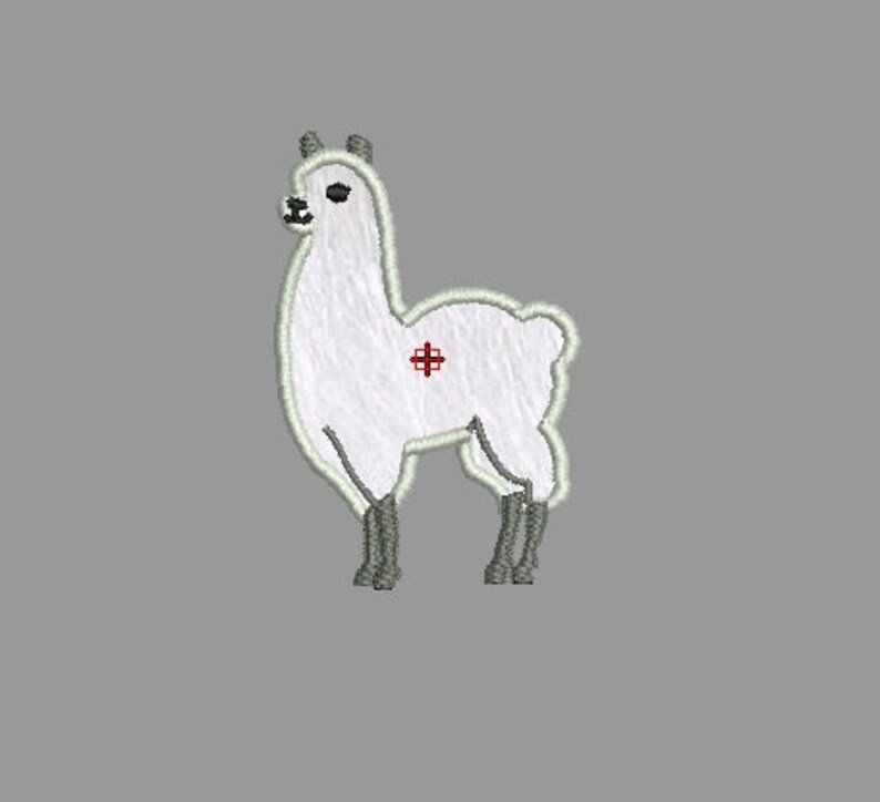 Easter present Machine embroidery design Lama applique embroidery Lama patch Cool Lama design for application Animals design