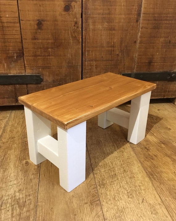 Etsy wooden sale step stool