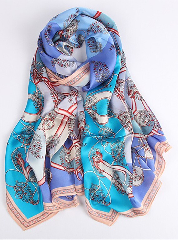 Free Shipping USA) 100% Pure Silk Scarf  display picture 1